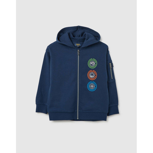 Product OVS SWEATER BLUE HOODIE base image