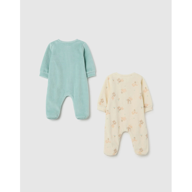 Product OVS PK 2 ROMPER VELOUR BOY base image