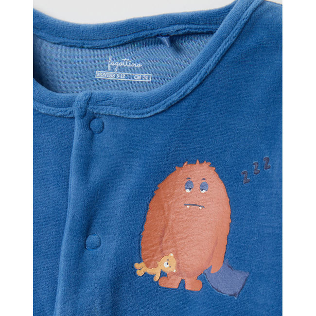 Product OVS PK2 ROMPER VELOUR BOY base image