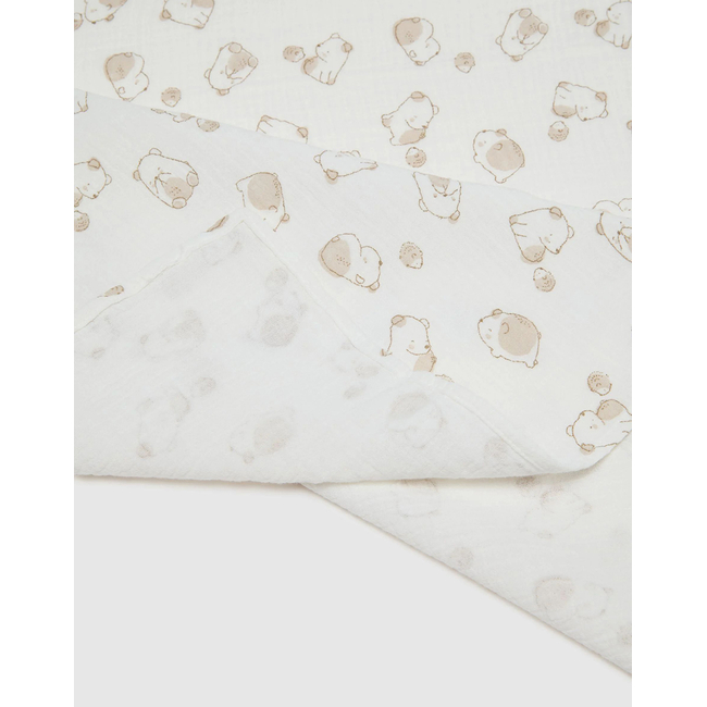 Product OVS PK2 MUSLIN TOWEL AOP base image